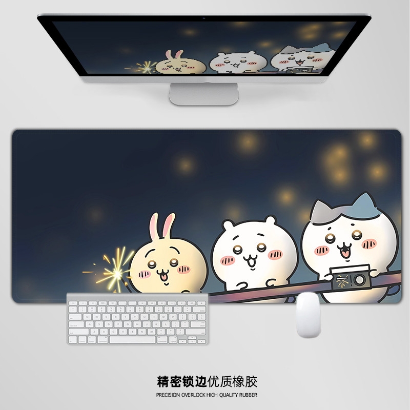 Miếng Lót Chuột Chiikawa Lớn Usagi Hoạt Hình Dễ Thương Miếng Lót Trò Chơi Kawaii Hachiware Momonga Để Bàn Thảm