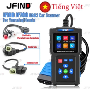 JFIND JF700 OBD2 đầu đọc mã lỗi động cơ cho Honda/Yamaha, phân tích động cơ ô tô, kiểm tra I/M, công cụ chẩn đoán OBD 2