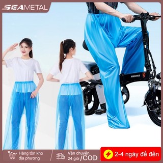 Áo mưa xe máy SEAMETALTALING Áo mưa dùng một lần dành cho người lớn Quần chống nước khẩn cấp Giày dày Cover