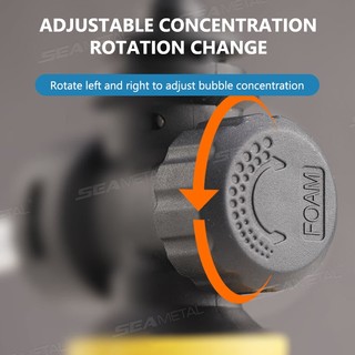 Seametal Máy Giặt Ô Tô Máy Tạo Bọt Giặt Bọt Tuyết Xịt Chai Lance Phun Nước Áp Lực Cao Vòi Vòi Phun Dụng Cụ Sạch
