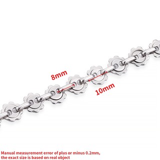 Dây chuyền hình bánh răng bằng thép không gỉ diy Trang sức Vòng cổ Phụ kiện vòng tay