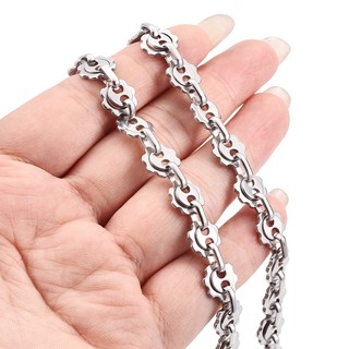 Dây chuyền hình bánh răng bằng thép không gỉ diy Trang sức Vòng cổ Phụ kiện vòng tay