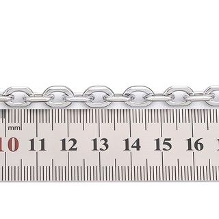 Thép không gỉ hình bầu dục Cross Chain diy Trang sức Vòng cổ Vòng tay Phụ kiện bảo quản màu sắc