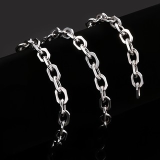 Thép không gỉ hình bầu dục Cross Chain diy Trang sức Vòng cổ Vòng tay Phụ kiện bảo quản màu sắc