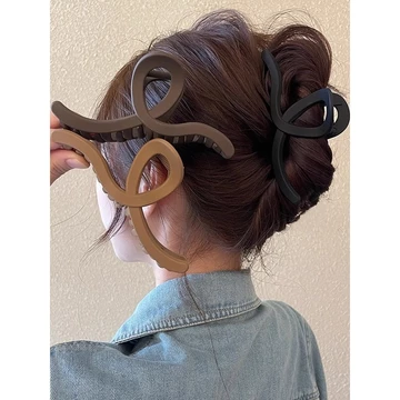 kẹp phồng tóc kẹp tóc càng cua kẹp tóc kẹp càng cua cỡ lớn kẹp tóc xinh Kẹp tóc Merad Matte Shark Clip Nữ ins Phong Cách Sóng Chống Trơn Trượt Đầu Lưng Tóc Dụng Cụ Tiện Dụng Phong Cách Hàn