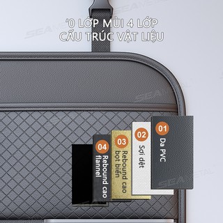 Seamemetalalomes Xe Seatback Túi Bảo Quản Ghế Ô Tô Chống Đá Miếng Lót Đa Năng Treo Ghế Sắp Xếp Hộp Đựng Khăn Giấy Giá Đỡ Cốc