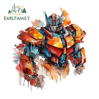 EARLFAMILY 13cm Transformers Nhiều Màu Sắc Dán Xe Hơi Anime Cá Tính Tắc Xước Xước Xe Đạp Điện Campervan Windows Decal Chống Thấm Nước Xe Nhãn