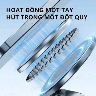 Giá đỡ điện thoại ô tô hút từ tính SEAMETAL 360° Giá đỡ điện thoại có thể điều chỉnh cho iPhone Samsung Xiaomi Huawei