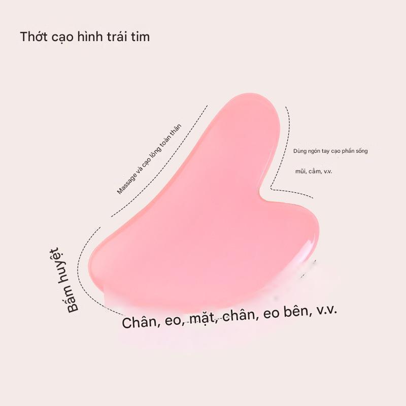 Bộ - 2 Chiếcon Lăn Mặt Và Gua Sha Bộ Chống Lão Hóa Con Lăn Máy Mát Xa Guasha Dụng Cụ Cho Mặt Cổ Mắt Nhựa Tự Nhiên Làm...