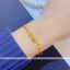Vòng tay titan nữ không gỉ mạ vàng 18k khắc số la mã kiểu dáng mềm thời trang thanh lịch