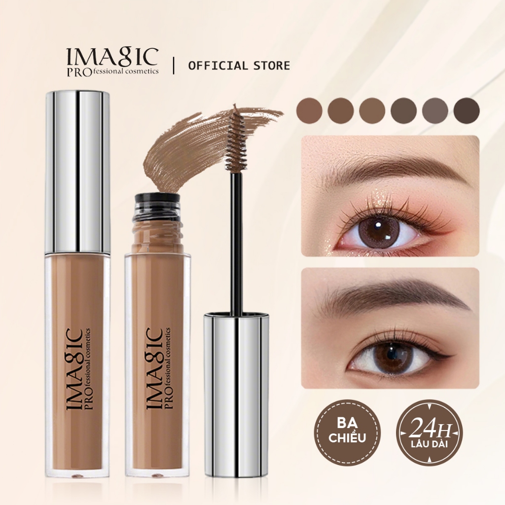 Ảnh Kem chuốt lông mày IMAGIC EY-354 6 màu lựa chọn lâu trôi bền màu cao cấp 5ML 1