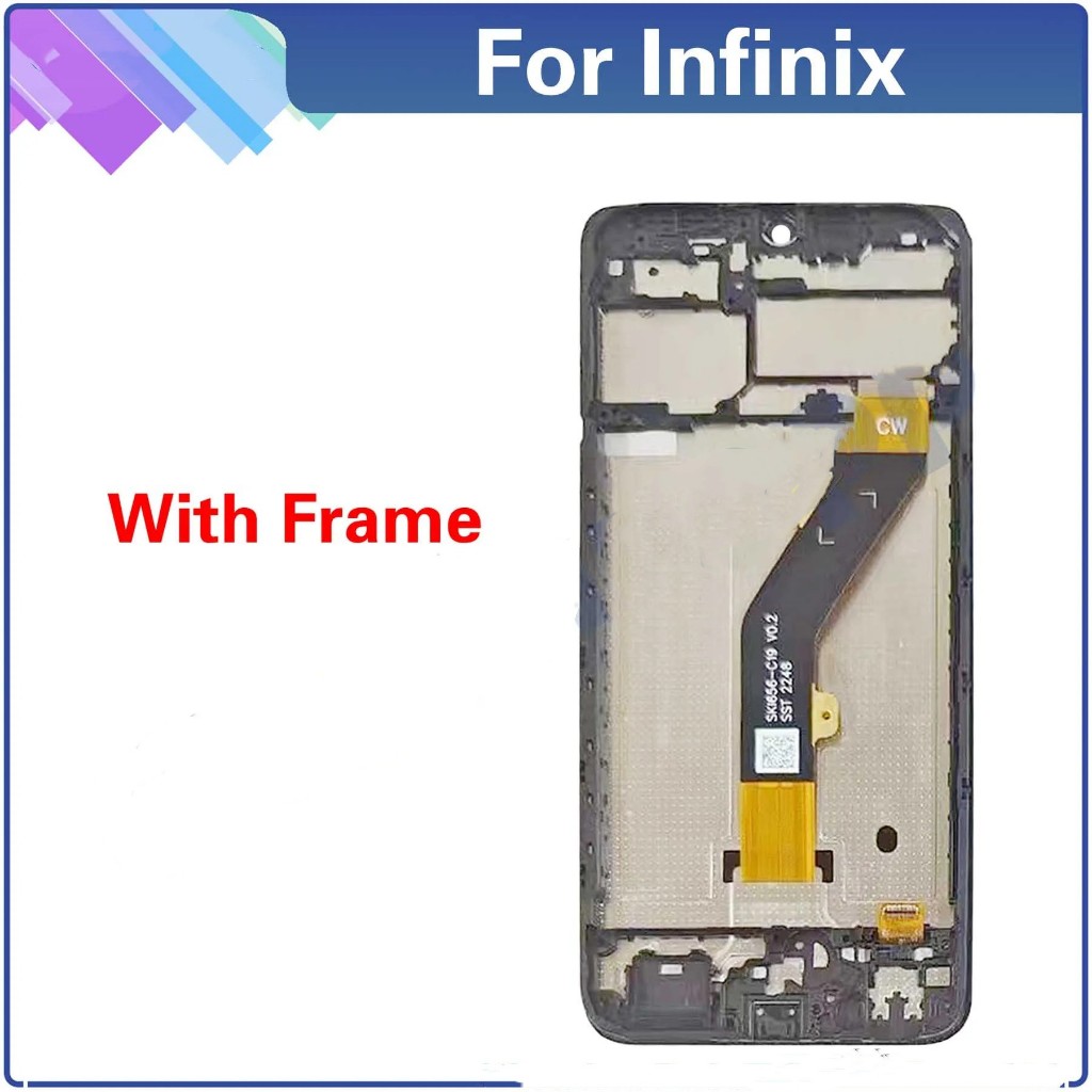 Dành Cho Tecno Pop 7 BF6 Màn Hình LCD Màn Hình Cảm Ứng Bộ Số Hóa Bảng Điều Khiển Lắp Ráp Thay Thế