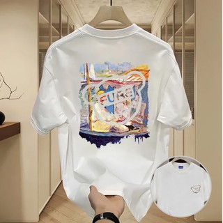 ✨Hàng có sẵn✨ WASSUP little bear-Áo thun nam mới! 100% cotton, thời trang, Unisex