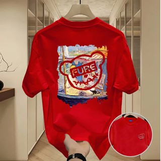 ✨Hàng có sẵn✨ WASSUP little bear-Áo thun nam mới! 100% cotton, thời trang, Unisex