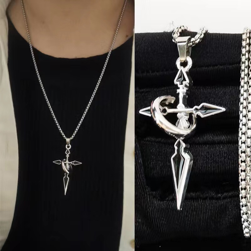 Ars Vintage Chữ Thập Mặt Dây Chuyền Vòng Cổ Cho Nam Đa Năng Dây Chuyền Hợp Thời Trang Mồ Hôi Punk Vòng Cổ Trang Sức Quà Tặng VN