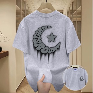 ✨Hàng có sẵn✨ WASSUP Stars and Moon-Áo thun nam mới! 100% cotton, thời trang, Unisex