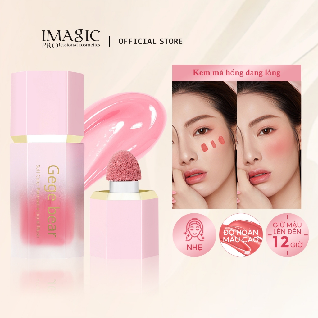 Ảnh Phấn má hồng IMAGIC dạng lỏng tự nhiên lâu trôi 6 màu lung linh 1