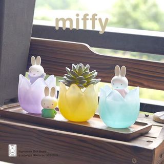 Zw [Sản phẩm chính hãng] (Hộp đơn) Miffy Miffy Rabbit Tulip Series Hộp bí ẩn Đồ chơi hợp thời trang Đồ chơi sưu tập