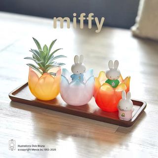 Zw [Sản phẩm chính hãng] (Hộp đơn) Miffy Miffy Rabbit Tulip Series Hộp bí ẩn Đồ chơi hợp thời trang Đồ chơi sưu tập