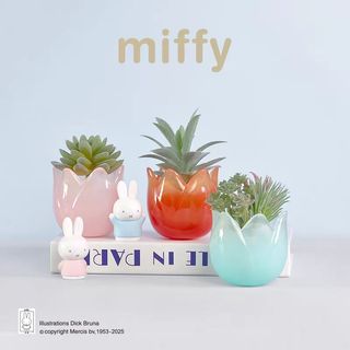Zw [Sản phẩm chính hãng] (Hộp đơn) Miffy Miffy Rabbit Tulip Series Hộp bí ẩn Đồ chơi hợp thời trang Đồ chơi sưu tập