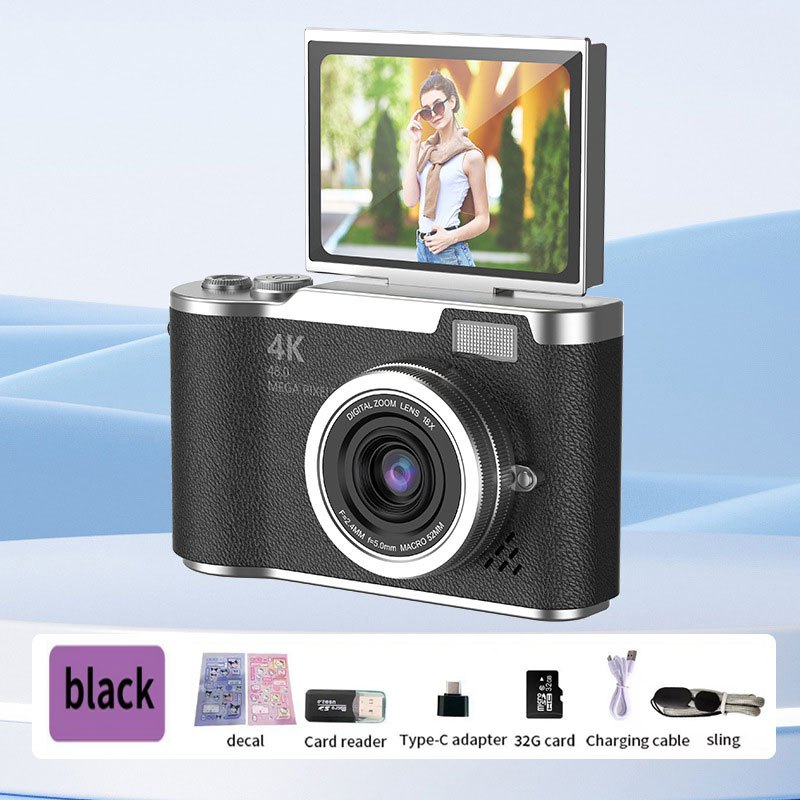 Máy ảnh kỹ thuật số màn hình lật YMX 007 Camera kỹ thuật số CCD