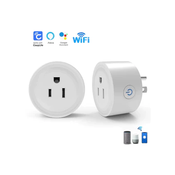Ổ cắm Wifi Ổ cắm thông minh US Ổ cắm không dây Ổ cắm thông minh Wifi Wi-Fi Mini Ổ cắm thông minh Ổ cắm Ổ cắm Cozylife APP Alexa Google giọng nói gia đình