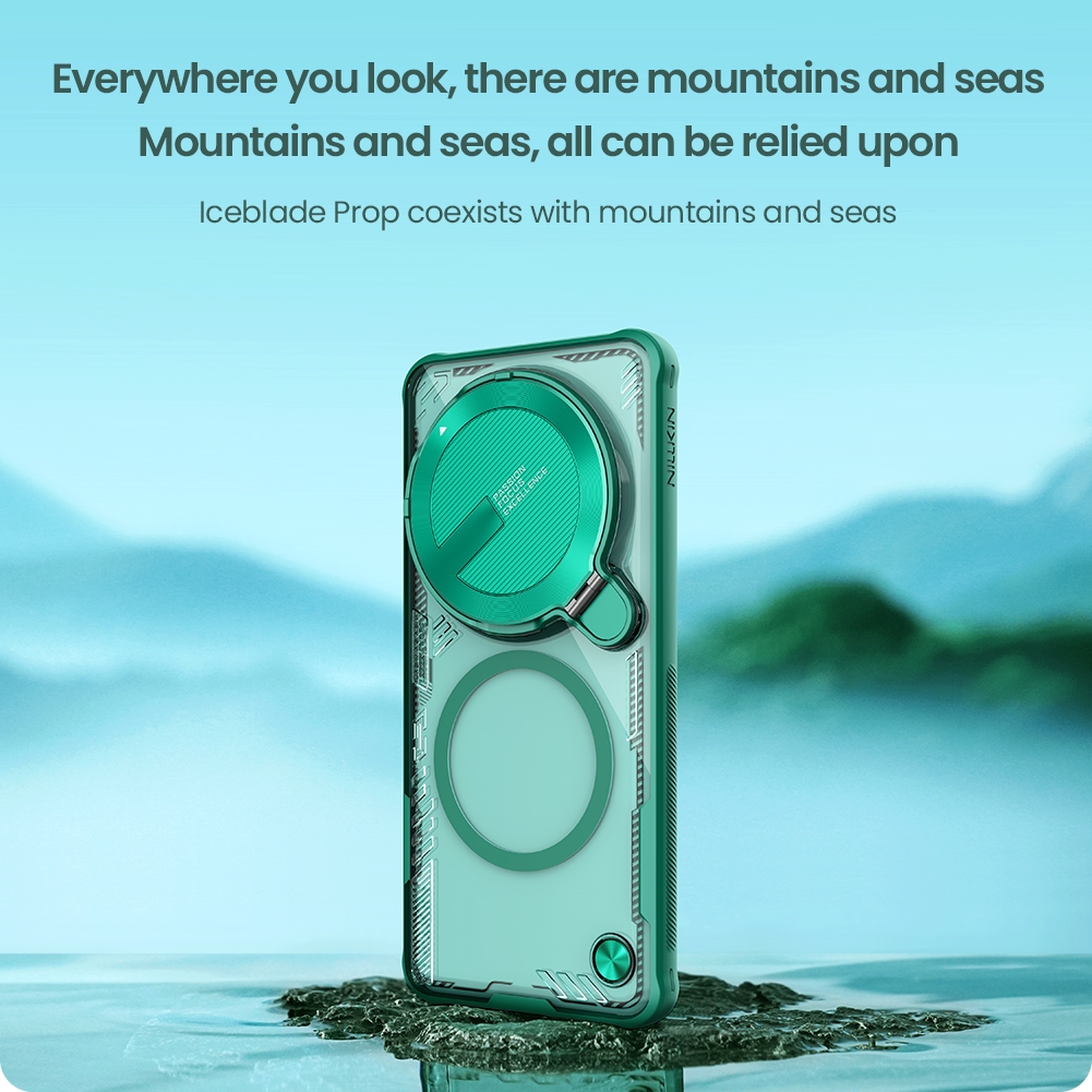 Nillkin Tương Thích Cho Xiaomi 15 Ultra / Xiaomi 14 Ultra Iceblade Prop Từ Chống Sốc Chống Rơi Bảo Vệ Ống Kính Máy Ảnh Chân Đế Ốp Lưng Cứng Vỏ Điện Thoại
