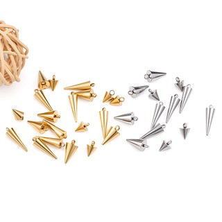 Mặt dây chuyền hình nón bằng thép không gỉ Phụ kiện trang sức tự làm Vàng 18k Chất liệu thủ công