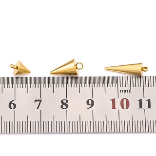 Mặt dây chuyền hình nón bằng thép không gỉ Phụ kiện trang sức tự làm Vàng 18k Chất liệu thủ công