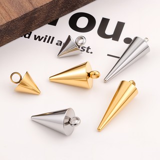 Mặt dây chuyền hình nón bằng thép không gỉ Phụ kiện trang sức tự làm Vàng 18k Chất liệu thủ công