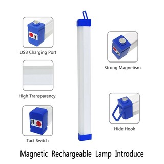 Đèn LED Sạc Ống USB 5V Đèn Khẩn Cấp Cắm Trại Từ Di Động Chiếu Sáng Chợ Đêm Xe Ngoài Trời Dải Cứng