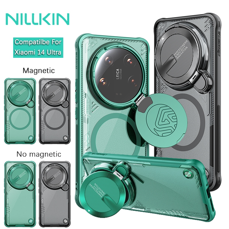 Nillkin Tương Thích Cho Xiaomi 15 Ultra / Xiaomi 14 Ultra Iceblade Prop Từ Chống Sốc Chống Rơi Bảo Vệ Ống Kính Máy Ảnh Chân Đế Ốp Lưng Cứng Vỏ Điện Thoại