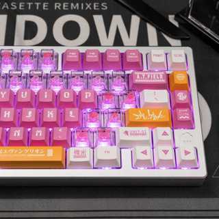 46 Phím EVA Chủ Đề Keycaps Trong Suốt PC Cherry Profile Keycap Tùy Chỉnh Keycaps Tương Thích Với Cherry Gateron MX Switch
