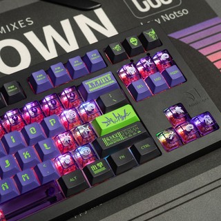 46 Phím EVA Chủ Đề Keycaps Trong Suốt PC Cherry Profile Keycap Tùy Chỉnh Keycaps Tương Thích Với Cherry Gateron MX Switch
