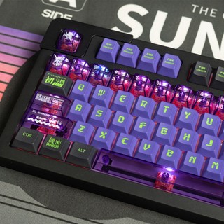 46 Phím EVA Chủ Đề Keycaps Trong Suốt PC Cherry Profile Keycap Tùy Chỉnh Keycaps Tương Thích Với Cherry Gateron MX Switch