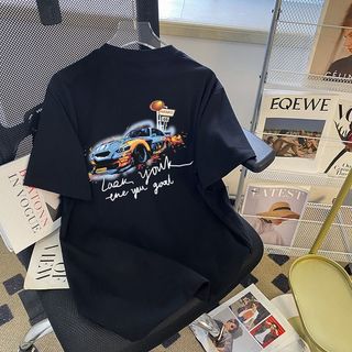 Thương hiệu HIIXIIVI 【 Áo thun 100% Cotton 】 Áo thun ngắn tay Oversize Nữ Baggy Loose Top Nữ Độc đáo Ootd 2025 Lives
