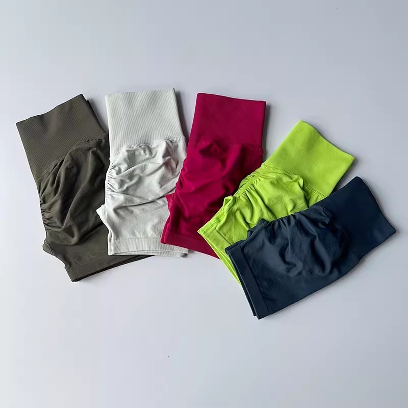 Mùa Hè Nữ Tập Yoga Quần Short Cao Cấp Thoáng Khí Thể Dục Quần Short Nâng Thể Thao Chạy Bộ Đi Xe Đạp Đẩy Tập Gym Quần Short
