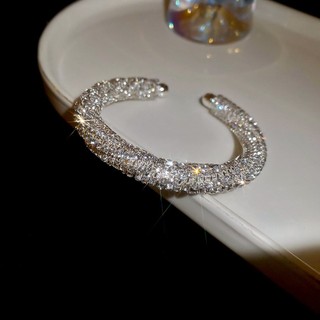 [Jewbeauty] Vòng tay mở tròn có ren kim cương phong cách cổ điển thời trang cao cấp nhẹ trang trí tay sang trọng dành cho nữ