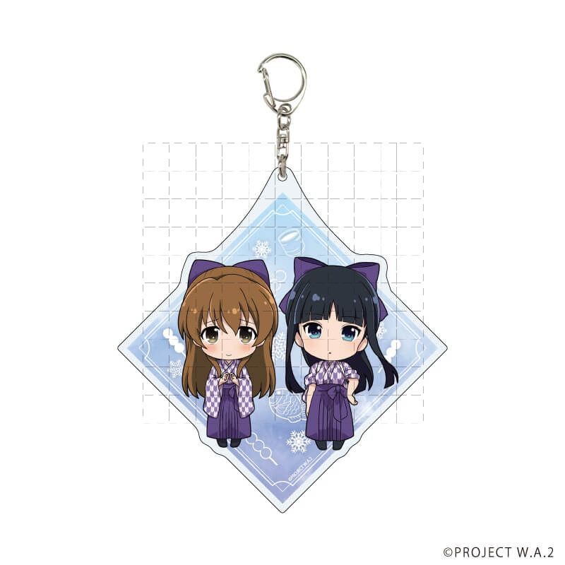 Album Trắng 2 Chibi Acrylic Móc Khóa Setsuna Ogiso Kazusa Touma Dễ Thương Anime Nhân Vật Túi Quyến Rũ
