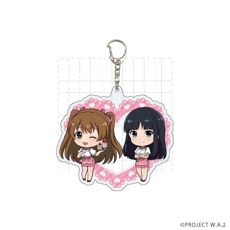 Album Trắng 2 Chibi Acrylic Móc Khóa Setsuna Ogiso Kazusa Touma Dễ Thương Anime Nhân Vật Túi Quyến Rũ