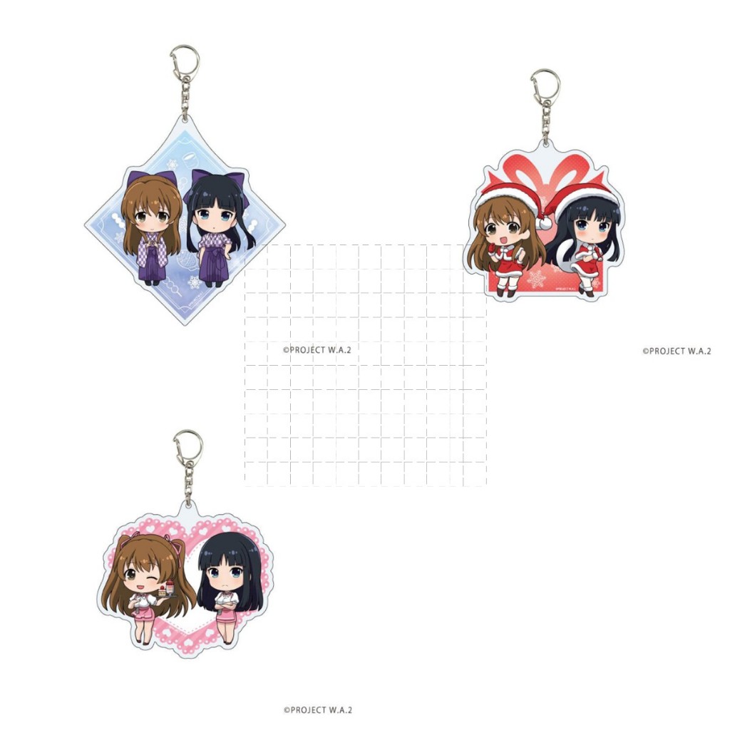 Album Trắng 2 Chibi Acrylic Móc Khóa Setsuna Ogiso Kazusa Touma Dễ Thương Anime Nhân Vật Túi Quyến Rũ