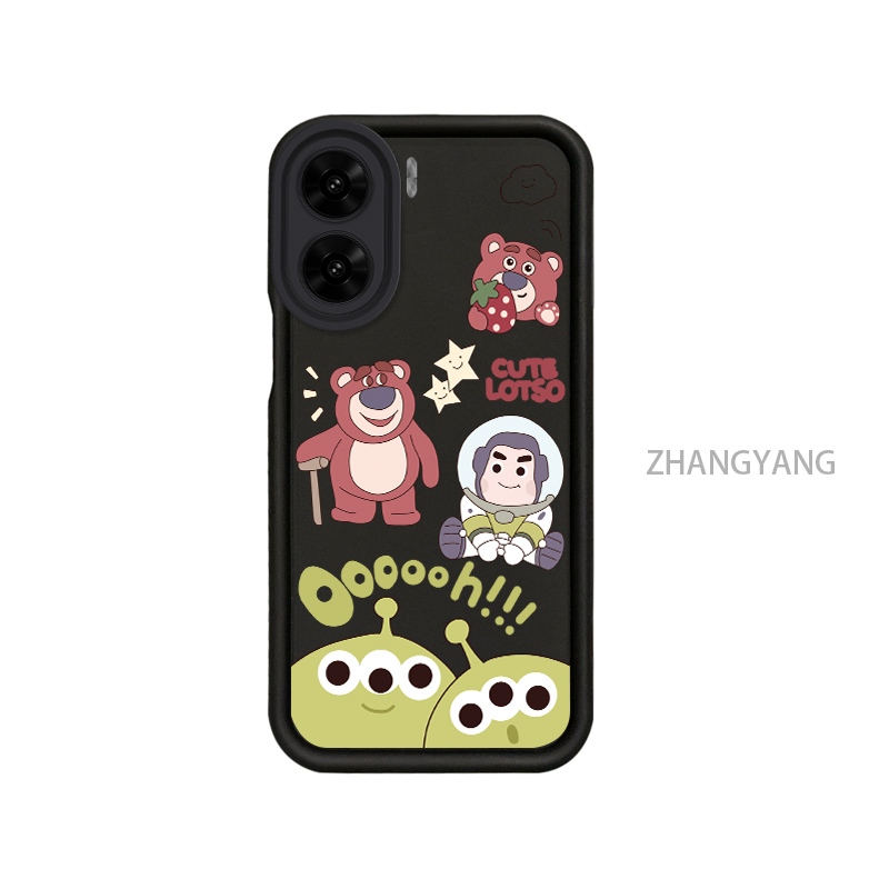 Ốp Lưng Cho OPPO Reno 11 5G Reno 11 Pro 5G Silicone TPU Chống Rơi Vỏ Điện Thoại Hoạt Hình Thẩm Mỹ Gấu Ba Mắt Họa Tiết Quái Vật Thiết Kế Mới Cá Tính Dây Treo