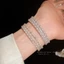 Vòng tay nữ ngọc trai và zircon nhiều lớp, thiết kế thanh lịch