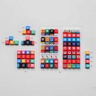 Keycaps PBT Dye-sub Cherry Profile Keycap Custom Keycaps Tương thích với Cherry Gateron MX Switch