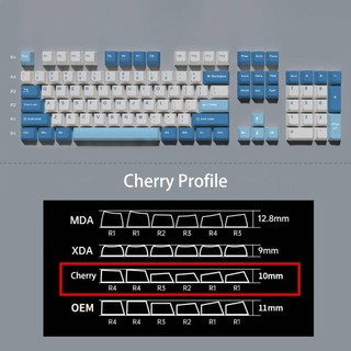 Keycaps PBT Dye-sub Cherry Profile Keycap Custom Keycaps Tương thích với Cherry Gateron MX Switch