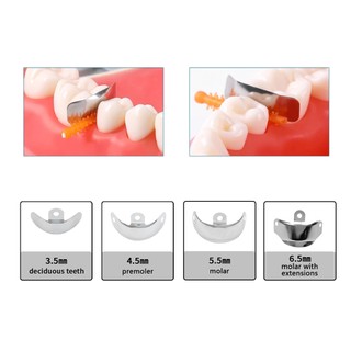 100 Cái / hộp Nha Khoa Ma Trận Ban Nhạc Bộ Phần Đường Viền Kim Loại Ma Trận Dây Cho Răng Thay Thế Nha Khoa Dụng Cụ M4
