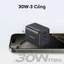 Bộ sạc USB C UGREEN 30W Nexode GaN PPS Khối sạc tường nhanh gọn Bộ chuyển đổi nguồn USB-C cho iPhone 16 Pro Max / 15 / 14 / 13 Galaxy S25 S24 Ultra / S23 (Đen)