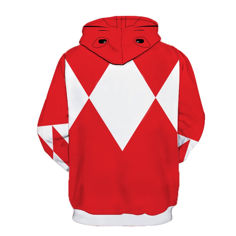 Áo Hoodie Power Rangers in kỹ thuật số Áo len thời trang Áo khoác ngoài