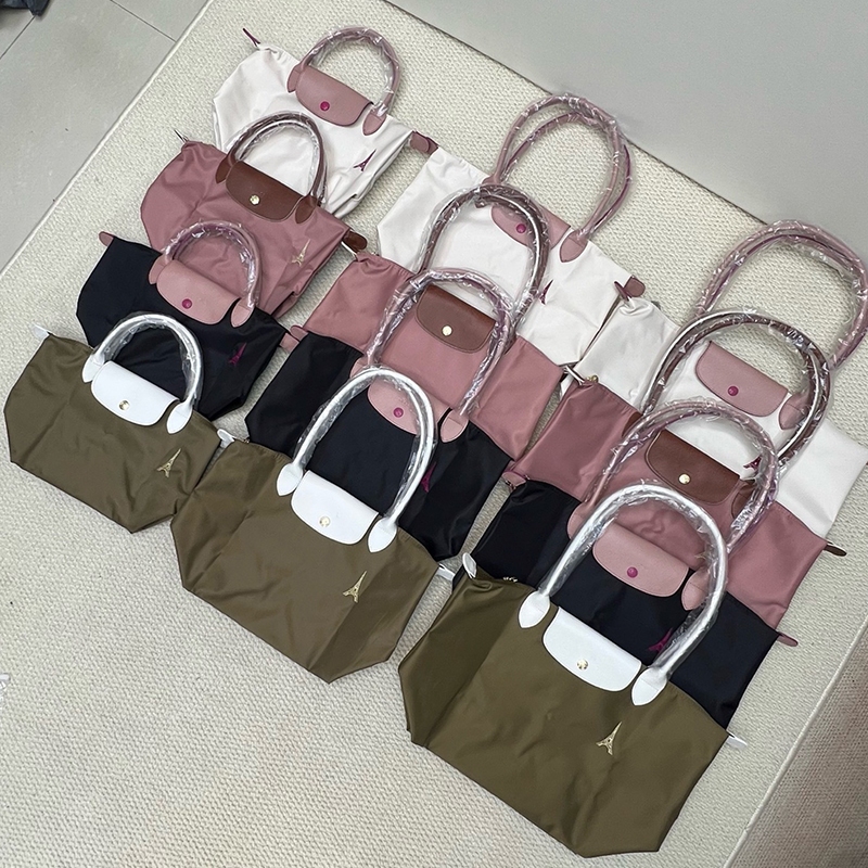 War Horse Mới Túi Tote Nữ Phiên Bản Giới Hạn Tháp Paris Thêu Bánh Bao Bun