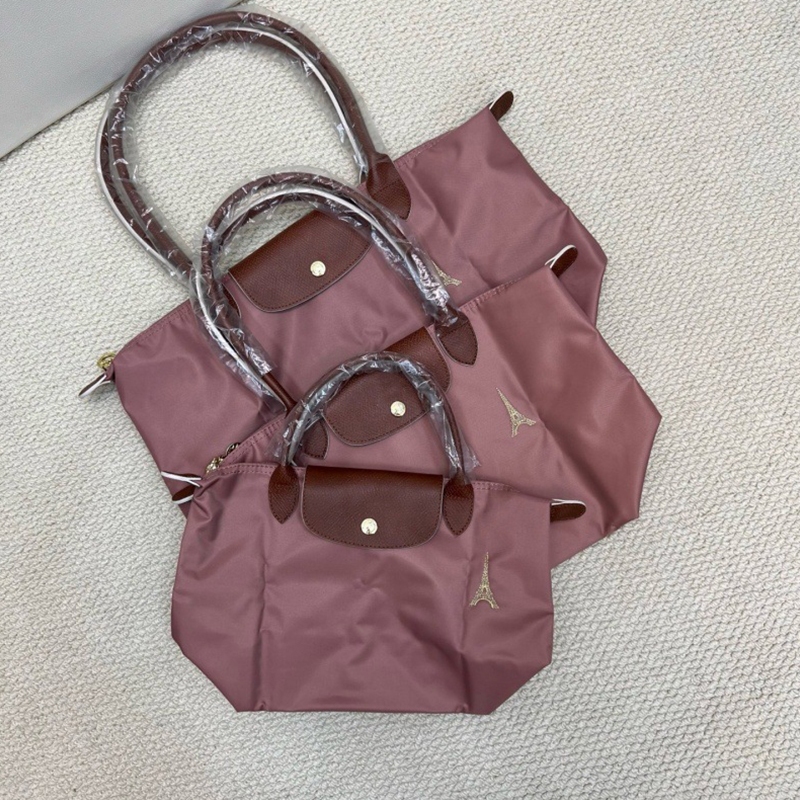 War Horse Mới Túi Tote Nữ Phiên Bản Giới Hạn Tháp Paris Thêu Bánh Bao Bun